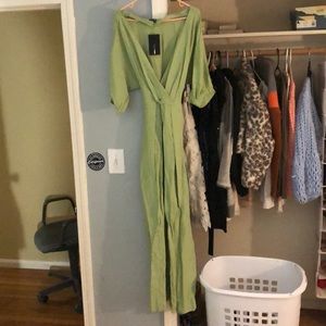 Fashionova green romper brand new with tags